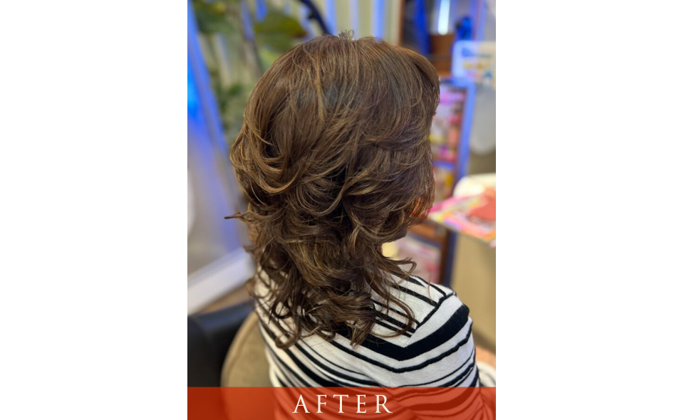 カラー（白髪染め）の施術前後30