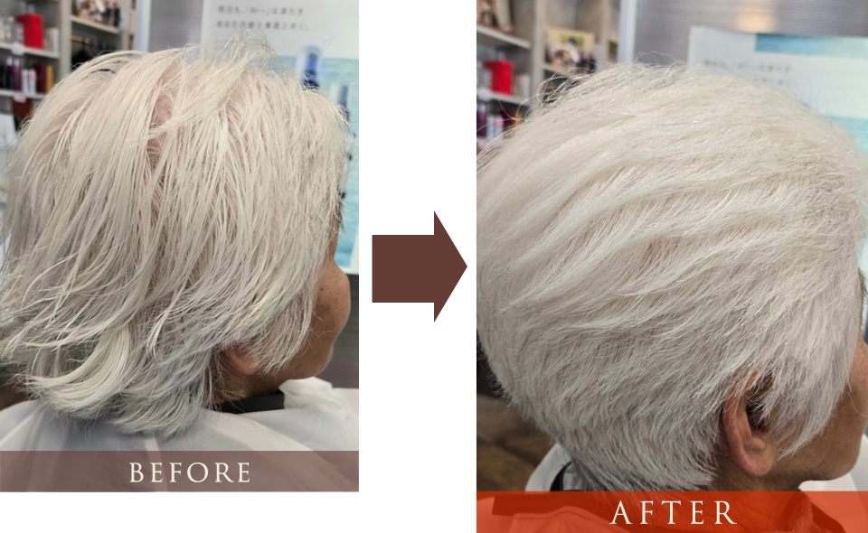 ハリコシプレミアムパーマの施術前後27